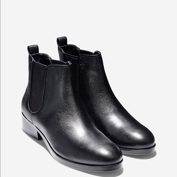 Women's Cole Haan Leather Landsman Ankle Boot - Picture 4 of 5